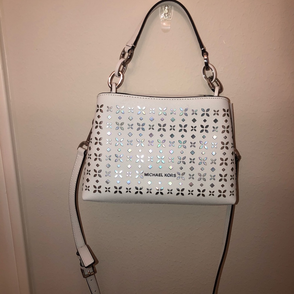 NWT Michael Kors Portia Laser Cut Small Satchel